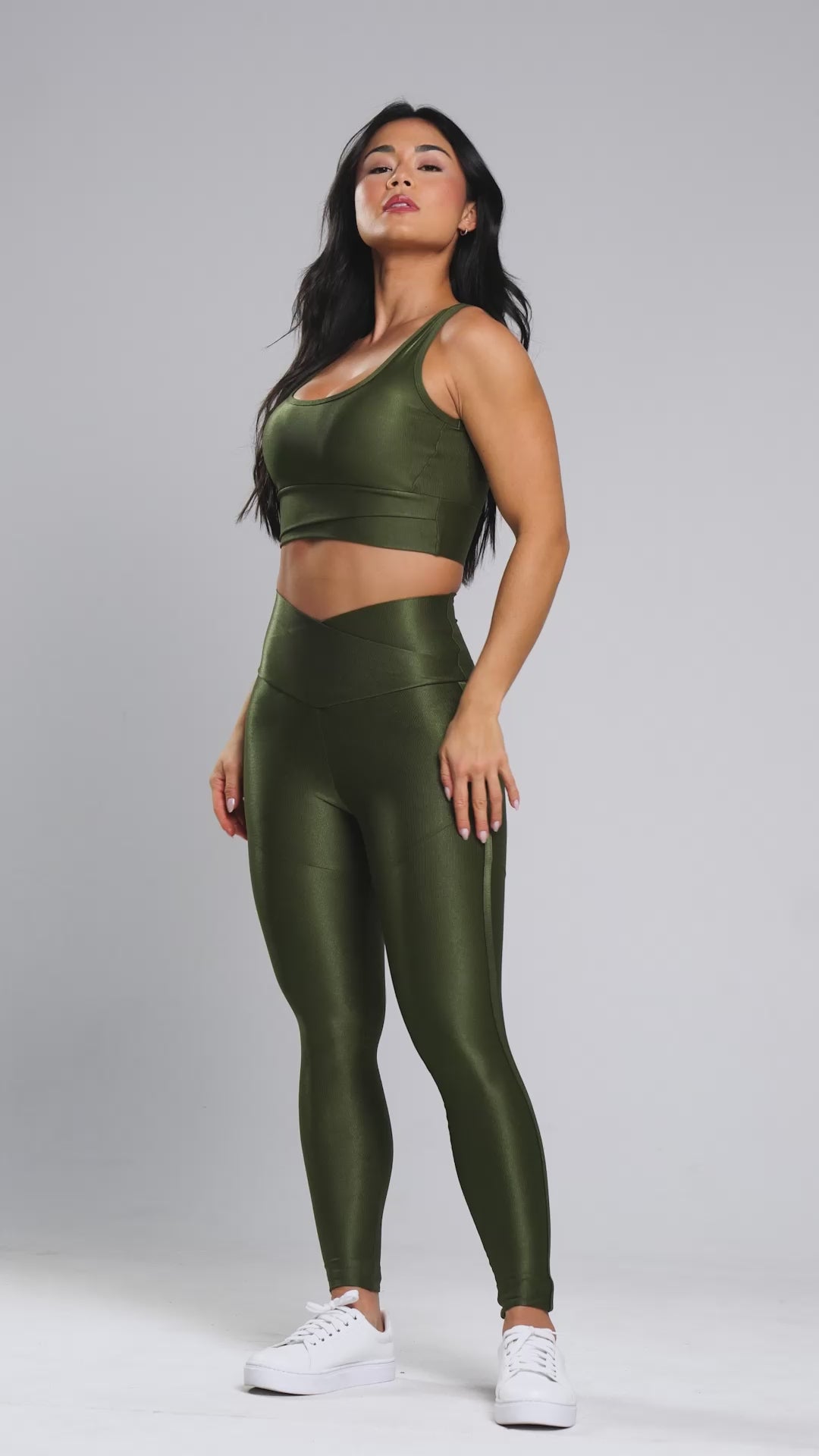 Legging Crossover Dark Green