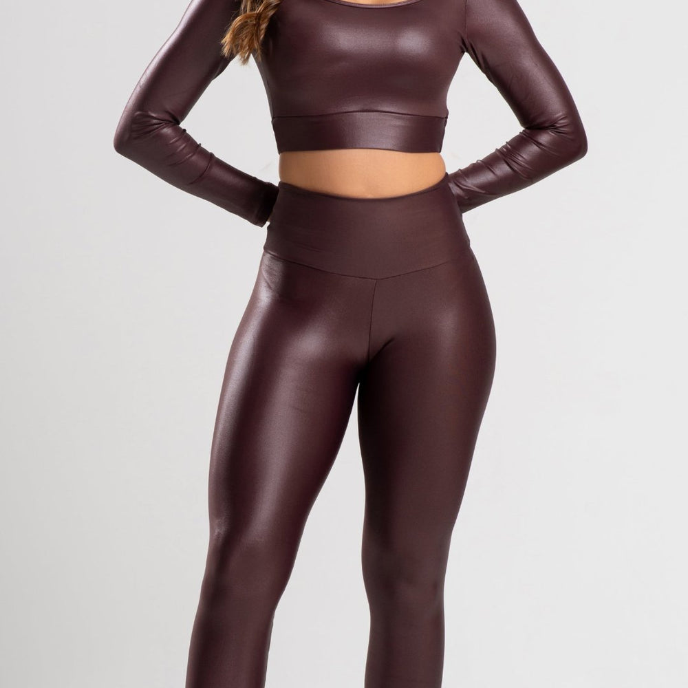 Top Cirrê Brown Long Sleeve