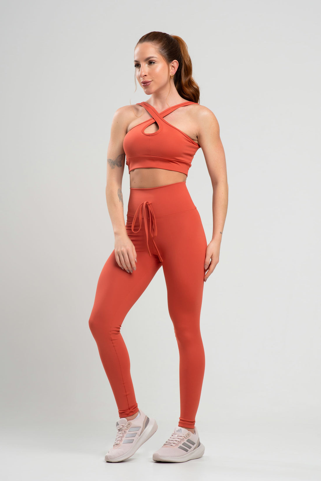 Legging + Top Detox Amarracao Terracota