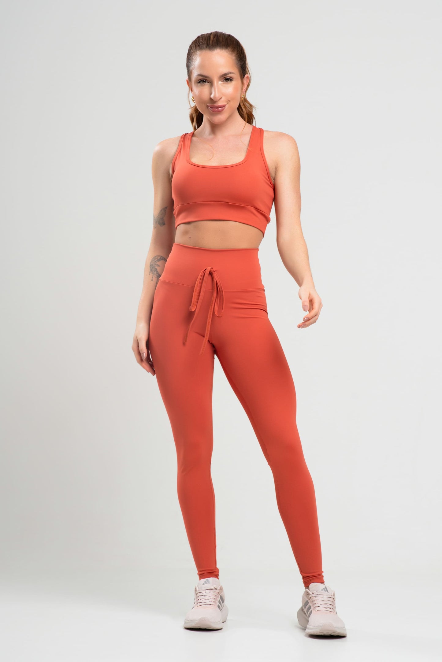 Legging + Top Detox Amarracao Terracota