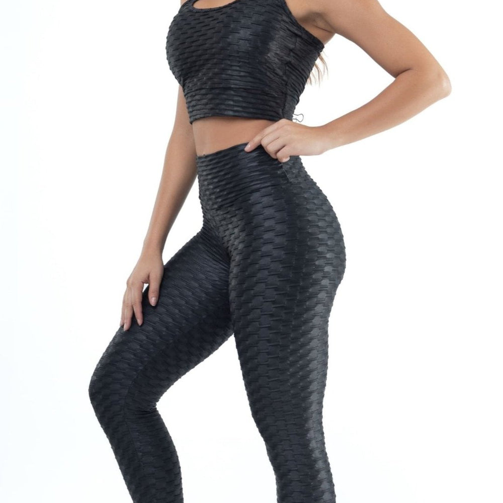 Legging + Top Brocada Black