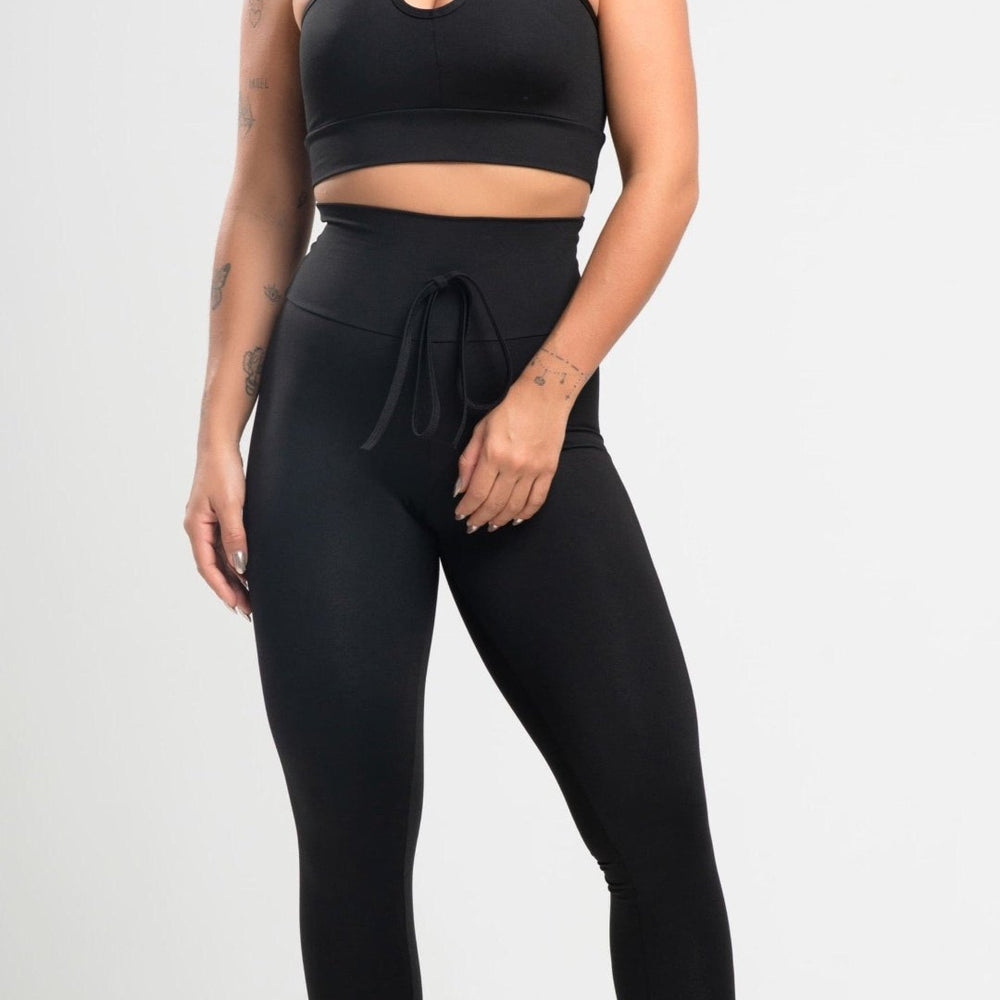 Legging + Top Detox Amarração Black