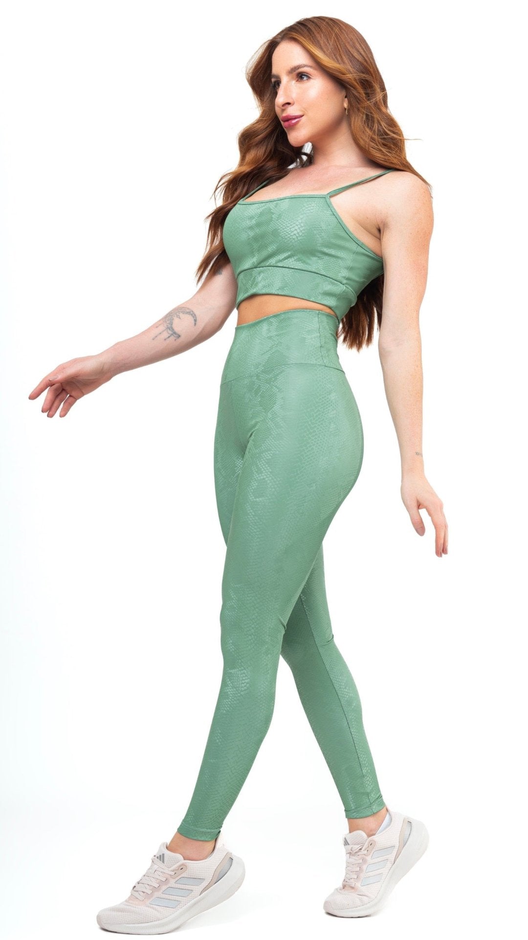 Top + Legging 3D Green