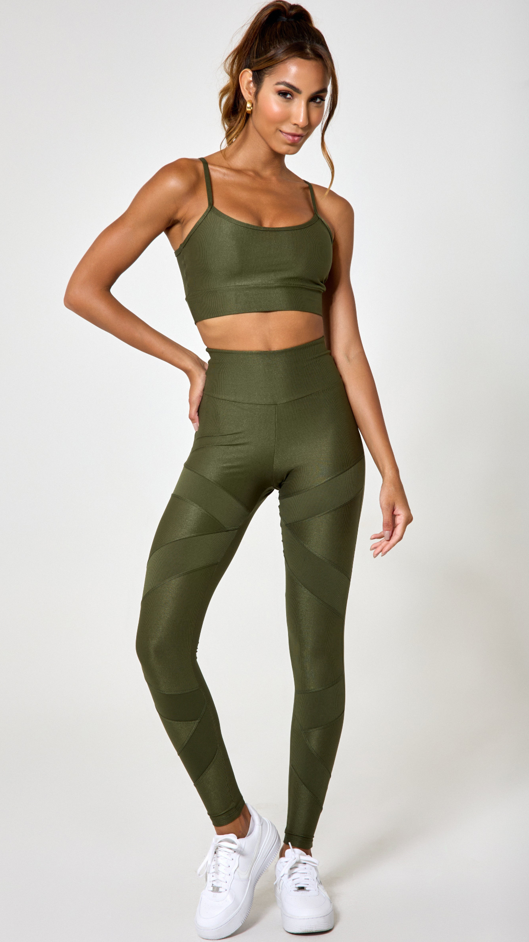 Top + Legging Lupo Hit Verde Musgo