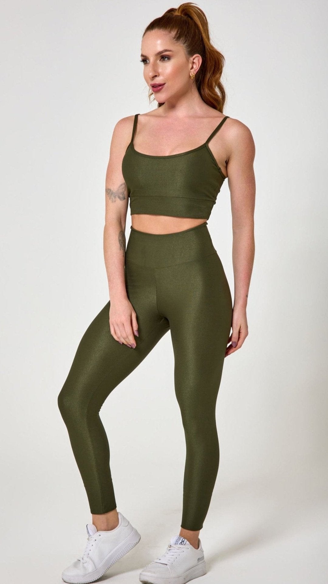 Legging + Top Lupo Verde Musgo