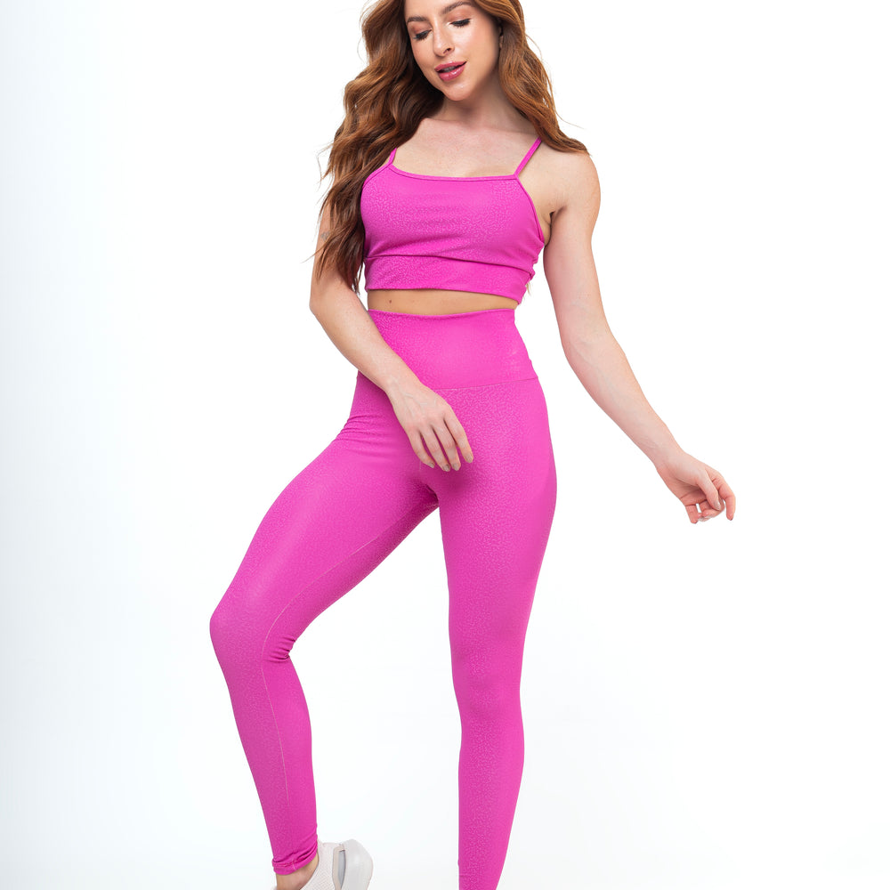 Legging + Top 3D Pink