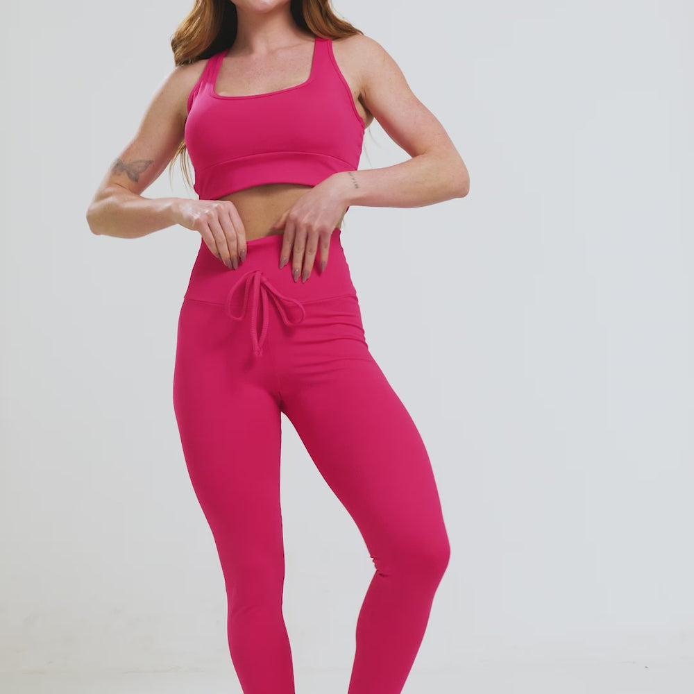 
                  
                    Carregar e reproduzir vídeo no visualizador da galeria, Legging + Top Detox Amarração Pink
                  
                