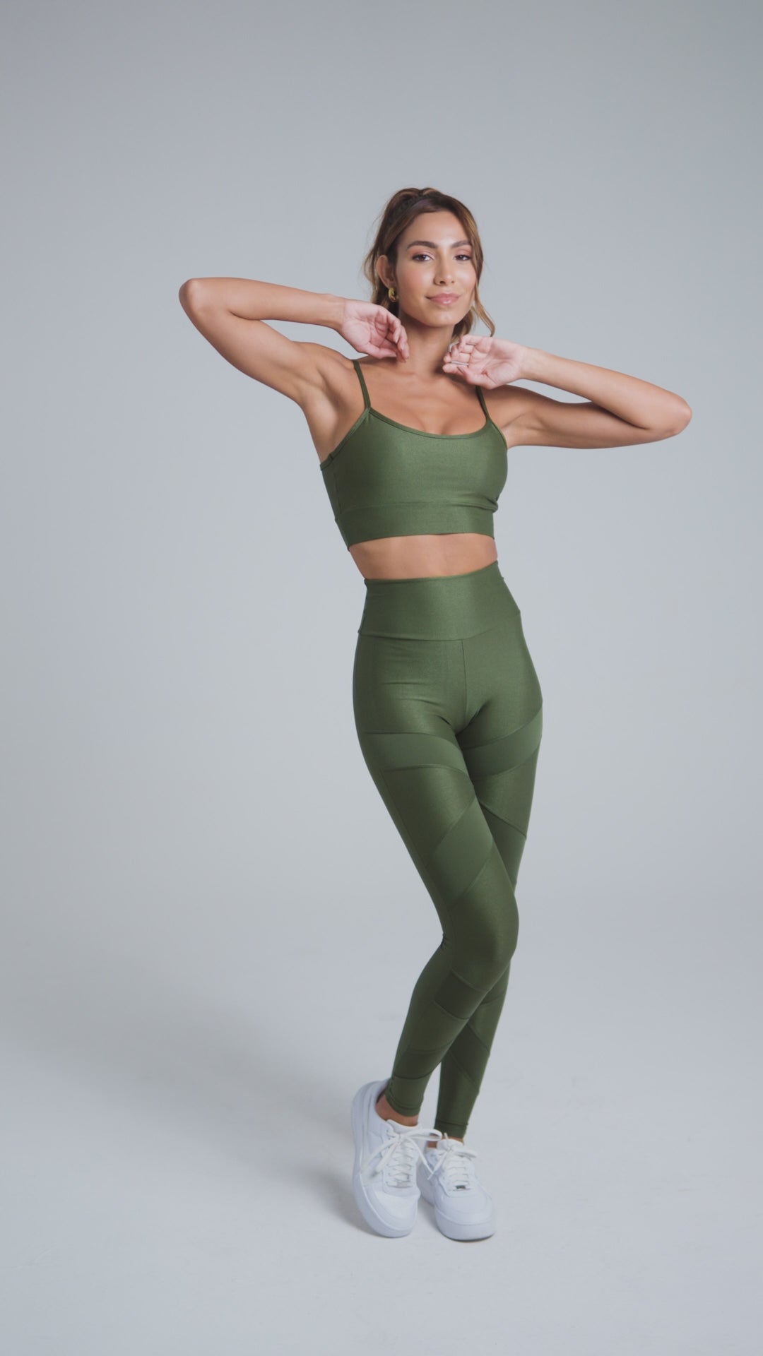 Top + Legging Lupo Hit Verde Musgo