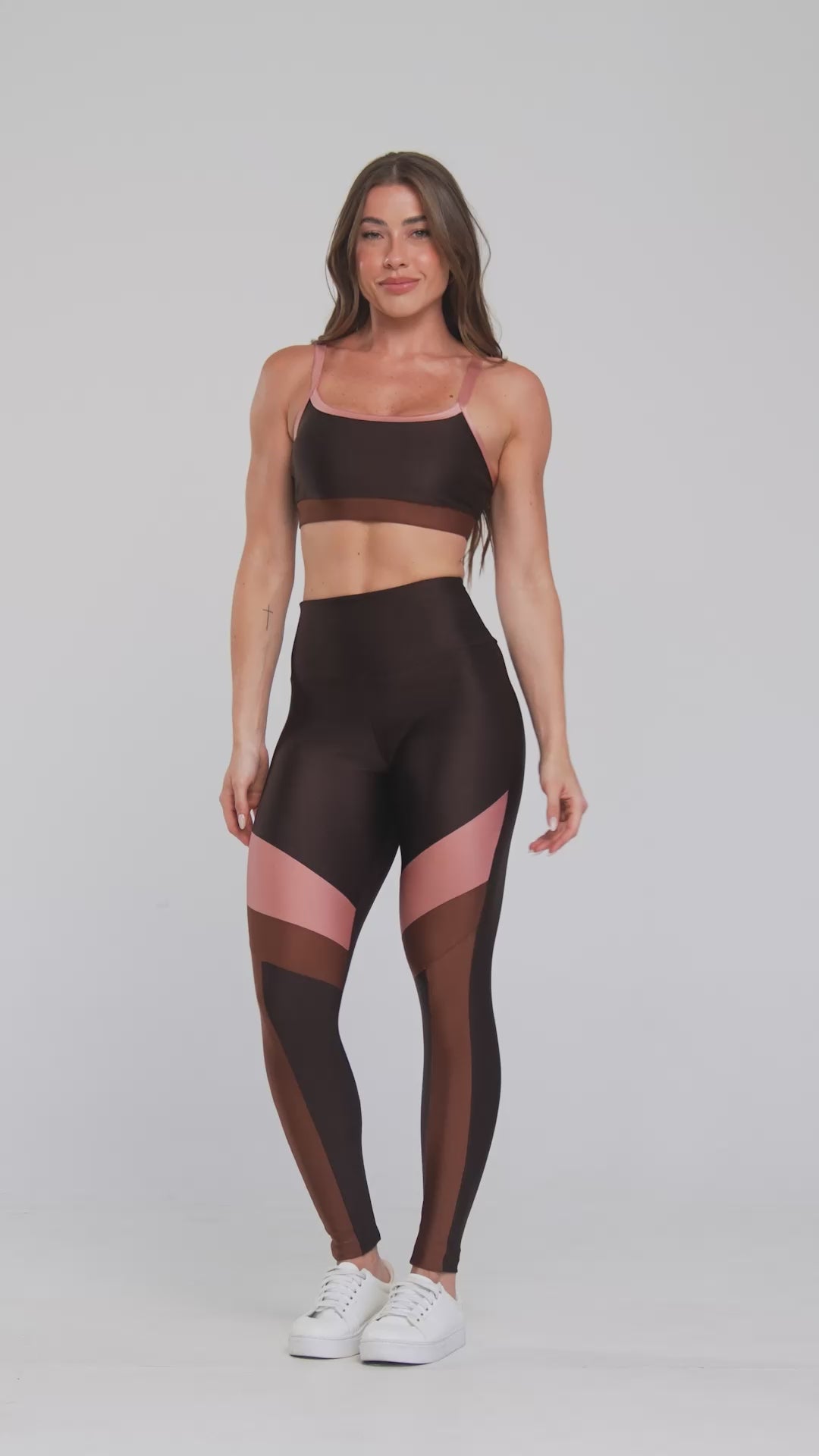 LEGGING GLAM DETAILS BROWN