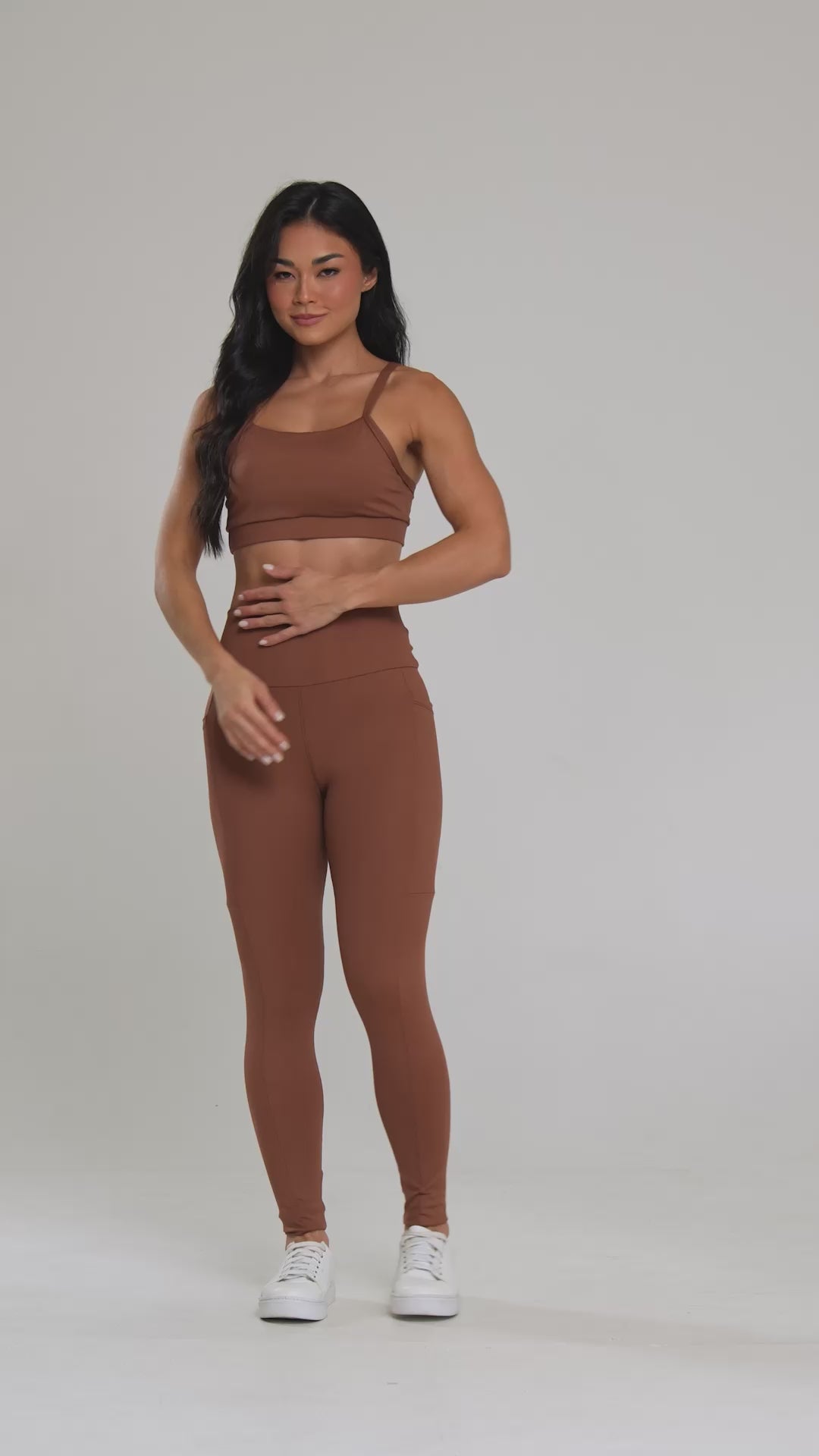 Set legging detox pocket brown