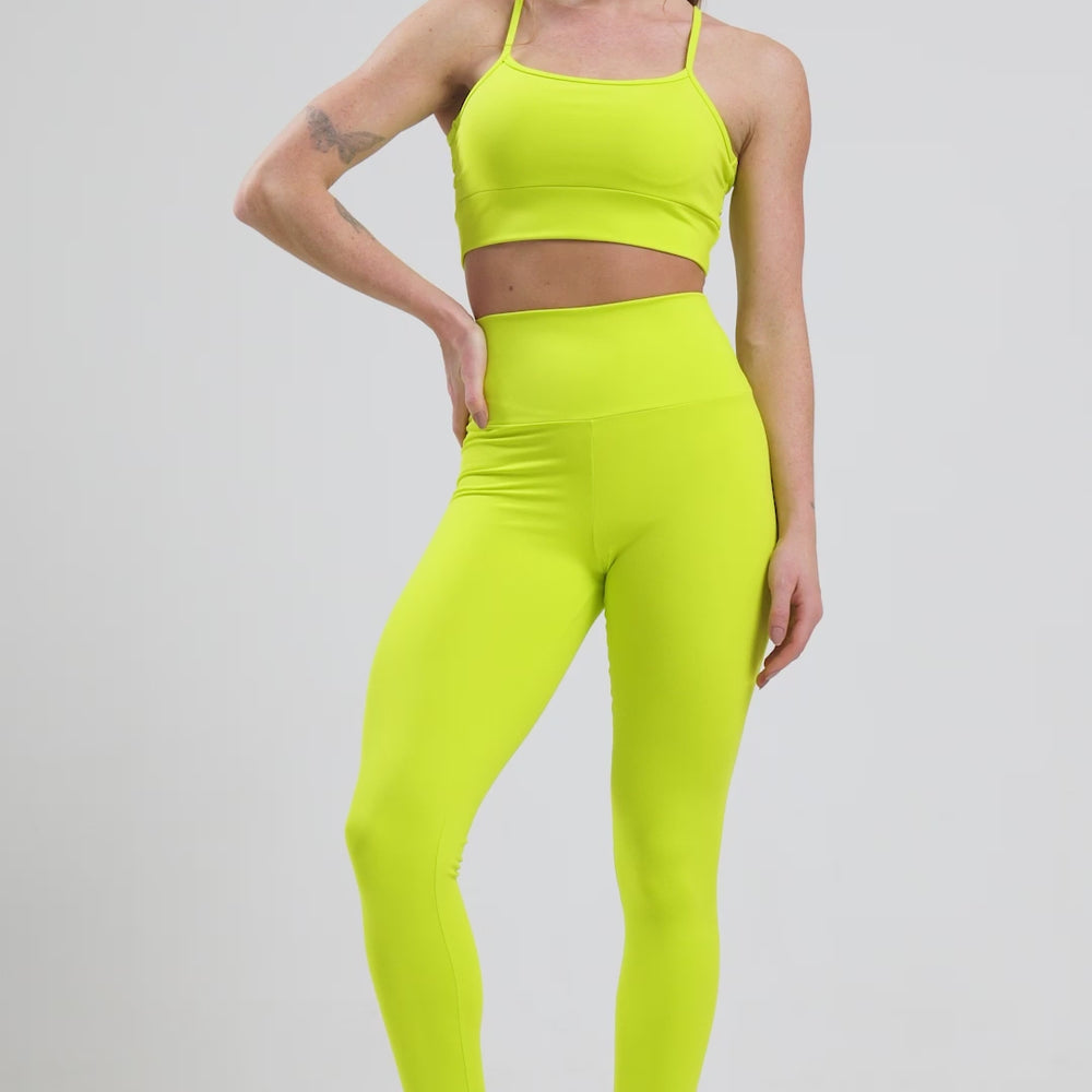 
                  
                    Carregar e reproduzir vídeo no visualizador da galeria, Legging Detox Neon Lime Green
                  
                