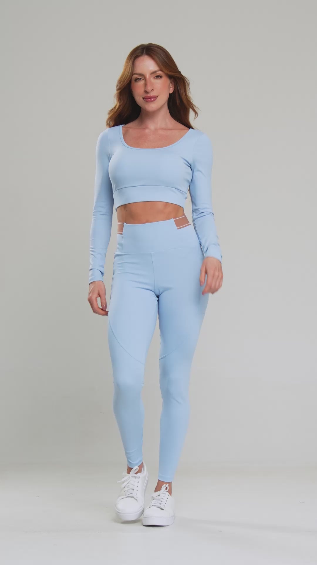 Legging Balance Pocket Light Blue